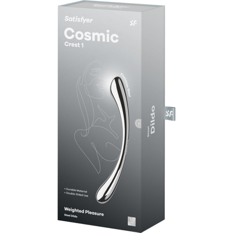 SATISFYER COSMIC CREST 1 DILDO ACERO INOXIDABLE DOBLE USO