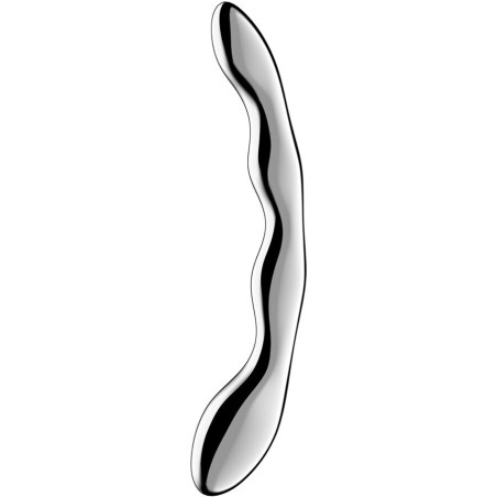 SATISFYER COSMIC CREST 2 DILDO ACERO INOXIDABLE DOBLE USO