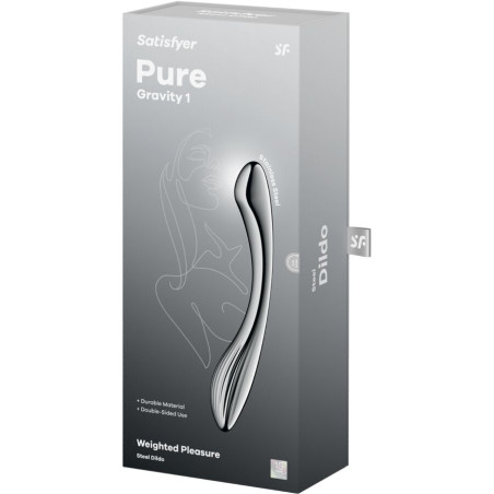 SATISFYER PURE GRAVITY 1 DILDO ACERO INOXIDABLE DOBLE USO