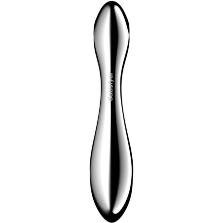 SATISFYER PURE GRAVITY 2 DILDO ACERO INOXIDABLE DOBLE USO