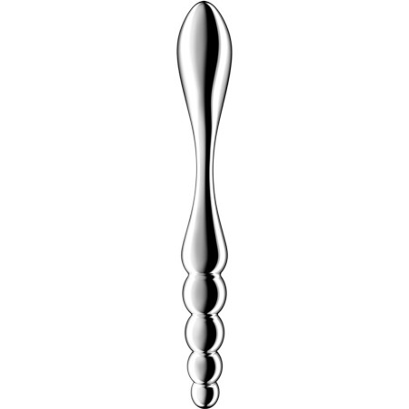 SATISFYER STAR FORCE 1 DILDO ACERO INOXIDABLE DOBLE USO