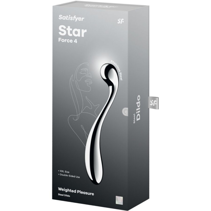 SATISFYER STAR FORCE 4 DILDO ACERO INOXIDABLE DOBLE USO