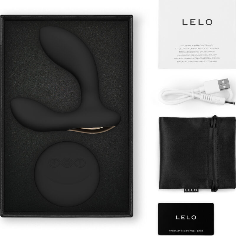 LELO HUGO 2 MASAJEADOR DE PROSTATA CONTROL REMOTO NEGRO