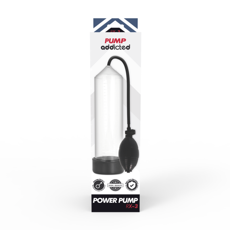 PUMP ADDICTED BOMBA ERECCION RX3 TRANSPARENTE