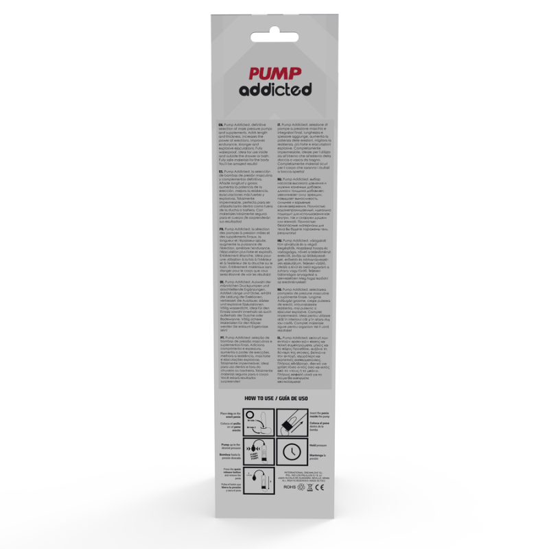 PUMP ADDICTED BOMBA ERECCION RX3 TRANSPARENTE