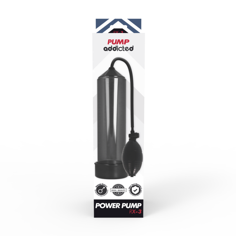 PUMP ADDICTED RX3 BOMBA ERECCION NEGRO
