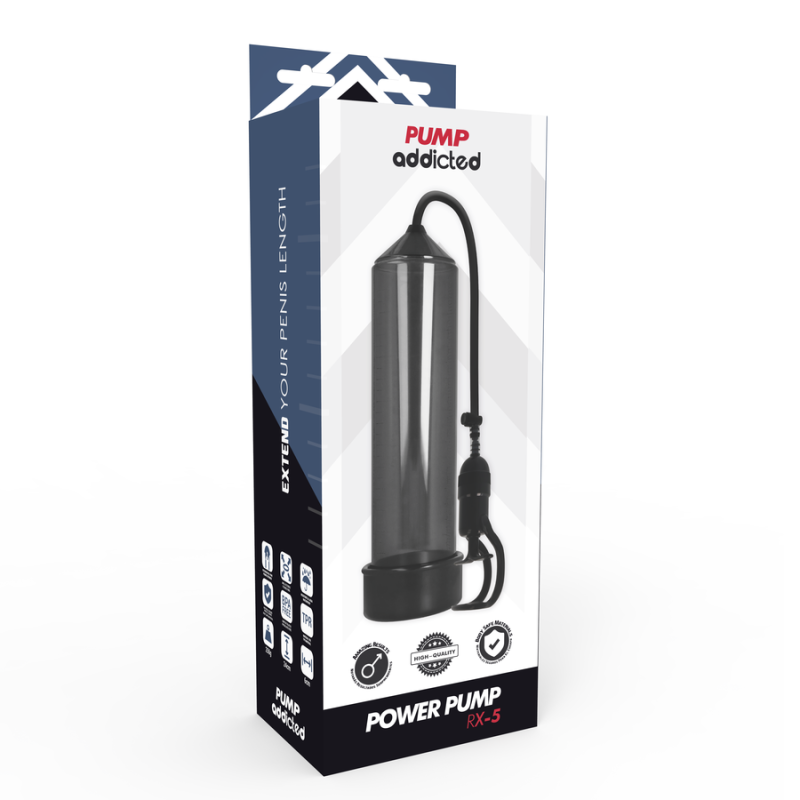 PUMP ADDICTED BOMBA ERECCION RX5 NEGRO