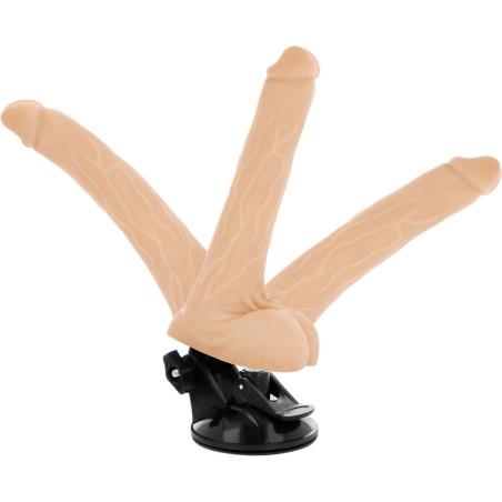 BASECOCK VIBRADOR REALISTICO ARTICULABLE CONTROL REMOTO NATURAL 185 CM O 4 CM