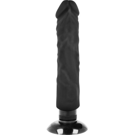 BASECOCK VIBRADOR REALISTICO 2 1 NATURAL NEGRO 20 CM O 4 CM