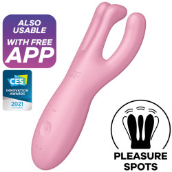 SATISFYER THREESOME 4 VIBRADOR APP AZUL 2