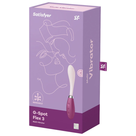 SATISFYER G SPOT FLEX 3 MULTI VIBRADOR ROJO