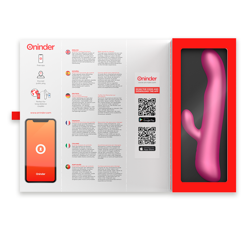 ONINDER OSLO VIBRACION Y ROTACION ROSA APLICACION GRATUITA