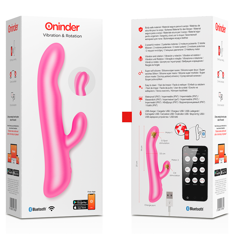 ONINDER OSLO VIBRACION Y ROTACION ROSA APLICACION GRATUITA
