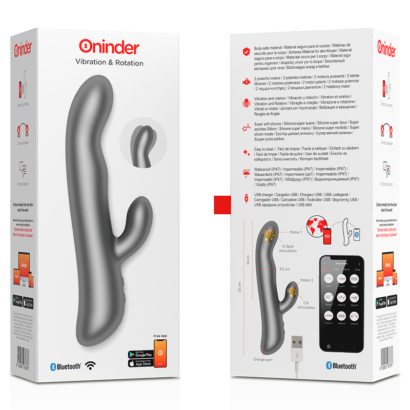 ONINDER OSLO VIBRACION ROTACION NEGRO APP GRATUITA