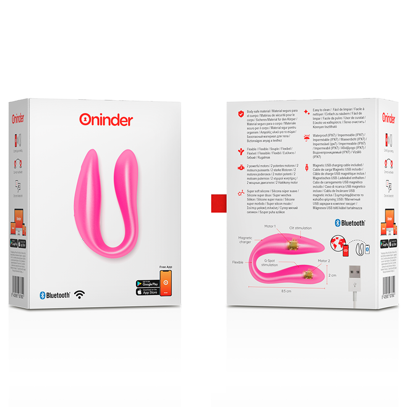ONINDER LISBOA ESTIMULADOR PUNTO G CLITORIS ROSA APP GRATUITA ROSA