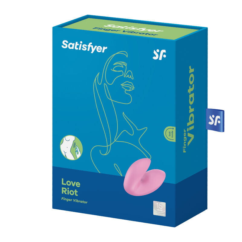 SATISFYER LOVE RIOT VIBRADOR DEDAL ROSA