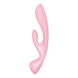 SATISFYER TRIPLE OH VIBRADOR HIBRIDO ROSA 2