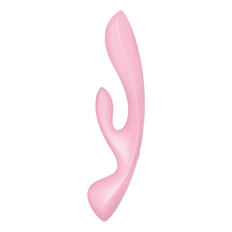SATISFYER TRIPLE OH VIBRADOR HIBRIDO ROSA