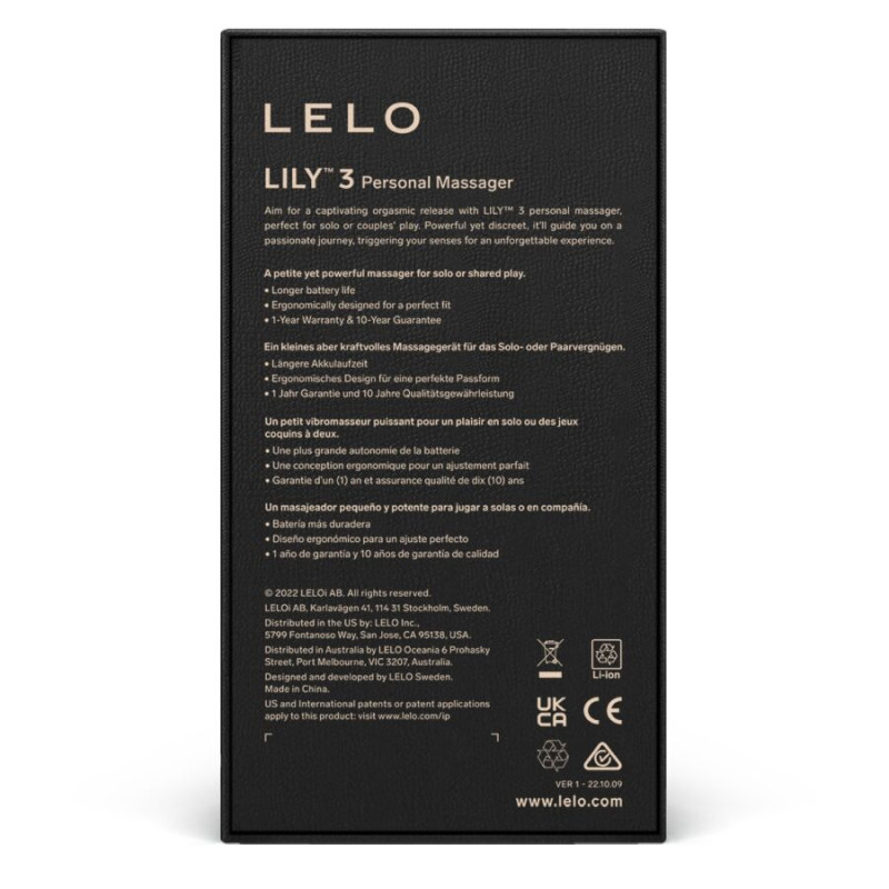 LELO LILY 3 MASAJEADOR PERSONAL MORADO