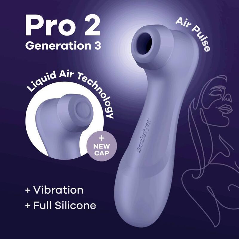 SATISFYER PRO 2 GENERACION 3 LIQUID AIR TECHNOLOGY LILA