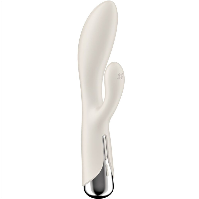 SATISFYER SPINNING RABBIT 1 ESTIMULACION CLITORIS Y PUNTO G BEIGE