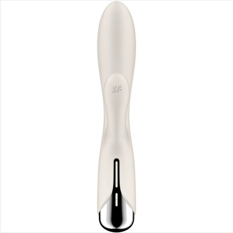 SATISFYER SPINNING RABBIT 1 ESTIMULACION CLITORIS Y PUNTO G BEIGE