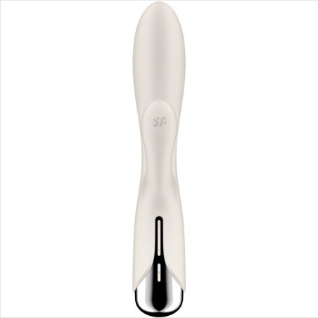 SATISFYER SPINNING RABBIT 1 ESTIMULACION CLITORIS Y PUNTO G BEIGE