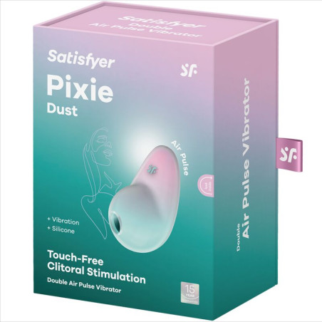 SATISFYER PIXIE DUST AZUL ESTIMULADOR AIR PLUSE