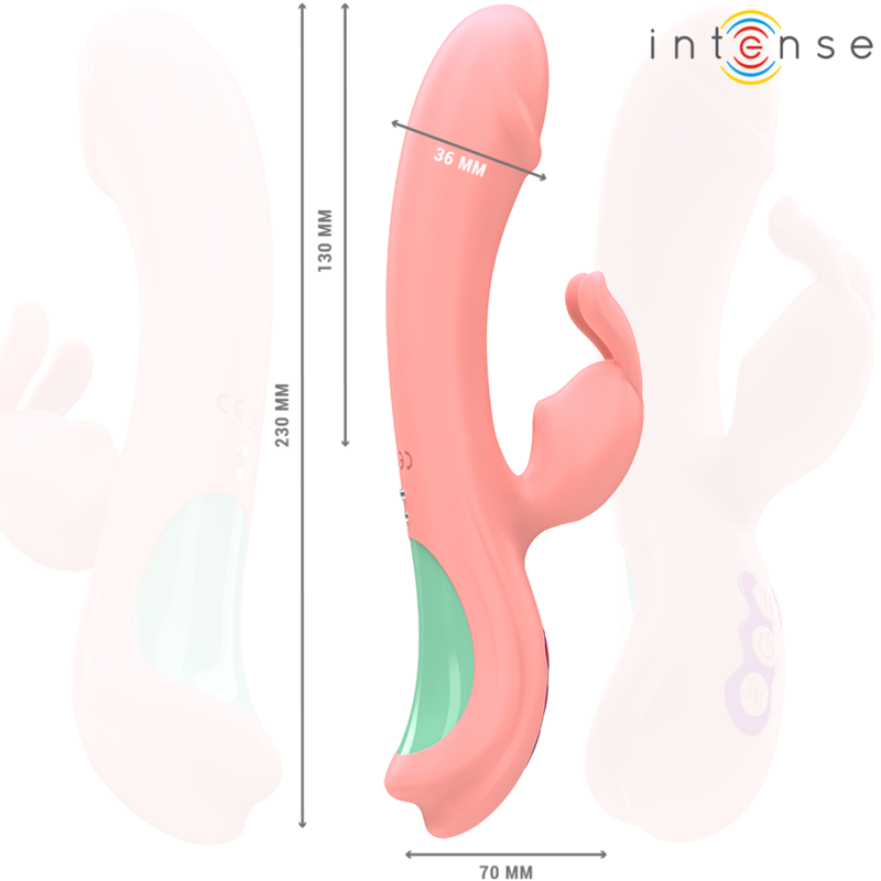 INTENSE RACHEL VIBRADOR RABBIT 5 VIBRACIONES ROSA