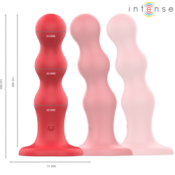 INTENSE CODY VIBRADOR CON VENTOSA ROJO CONTROL REMOTO 2