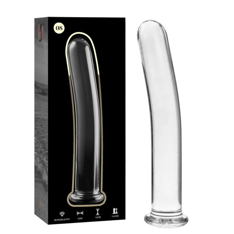 NEBULA SERIES BY IBIZA MODELO 8 DILDO CRISTAL TRANSPARENTE 145 CM O 2 CM