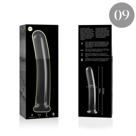 NEBULA SERIES BY IBIZA MODELO 9 DILDO CRISTAL TRANSPARENTE 155 CM O 25 CM