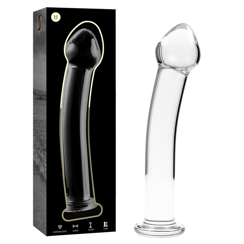 NEBULA SERIES BY IBIZA MODELO 11 DILDO CRISTAL TRANSPARENTE 16 CM O 3 CM