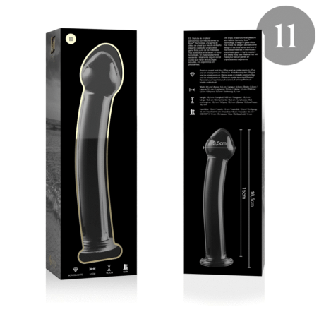 NEBULA SERIES BY IBIZA MODELO 11 DILDO CRISTAL TRANSPARENTE 16 CM O 3 CM