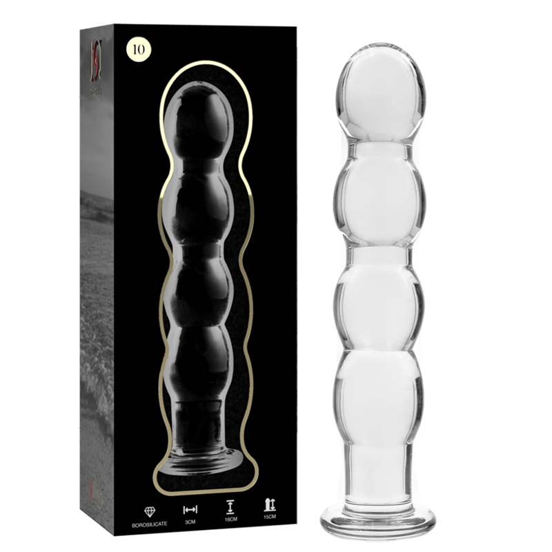 NEBULA SERIES BY IBIZA MODELO 10 DILDO CRISTAL TRANSPARENTE 165 CM O 35 CM