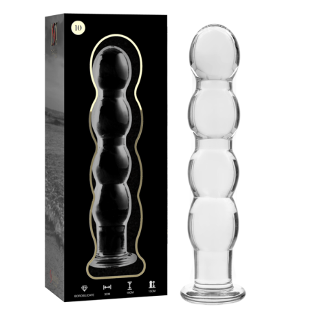 NEBULA SERIES BY IBIZA MODELO 10 DILDO CRISTAL TRANSPARENTE 165 CM O 35 CM