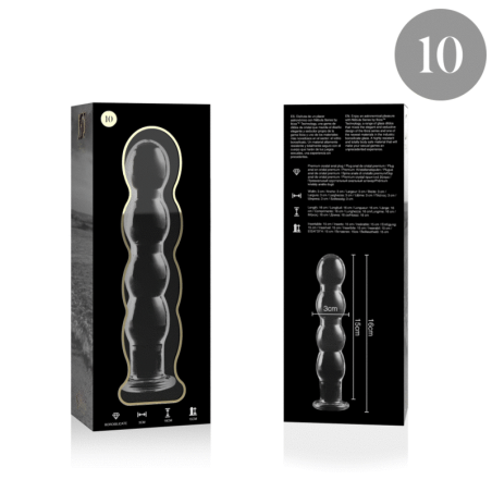NEBULA SERIES BY IBIZA MODELO 10 DILDO CRISTAL TRANSPARENTE 165 CM O 35 CM