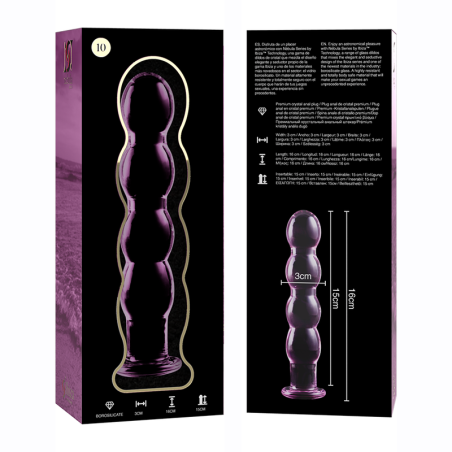NEBULA SERIES BY IBIZA MODELO 10 DILDO CRISTAL ROSA 165 CM O 35 CM