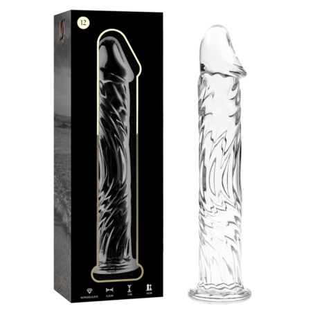 NEBULA SERIES BY IBIZA MODELO 12 DILDO CRISTAL TRANSPARENTE 17 CM O 35 CM
