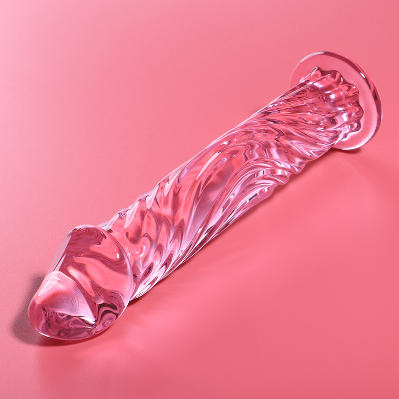 NEBULA SERIES BY IBIZA MODELO 12 DILDO CRISTAL ROSA 17 CM O 35 CM