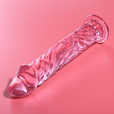 NEBULA SERIES BY IBIZA MODELO 12 DILDO CRISTAL ROSA 17 CM O 35 CM