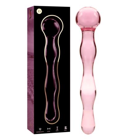 NEBULA SERIES BY IBIZA MODELO 13 DILDO CRISTAL ROSA 18 CM O 35 CM