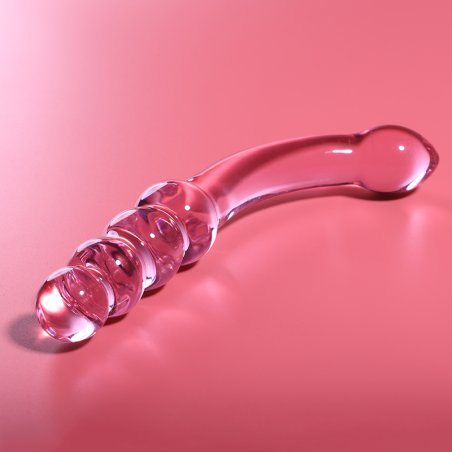NEBULA SERIES BY IBIZA MODELO 14 DILDO CRISTAL ROSA 185 CM O 3 CM