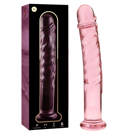 NEBULA SERIES BY IBIZA MODELO 16 DILDO CRISTAL ROSA 185 CM O 3 CM