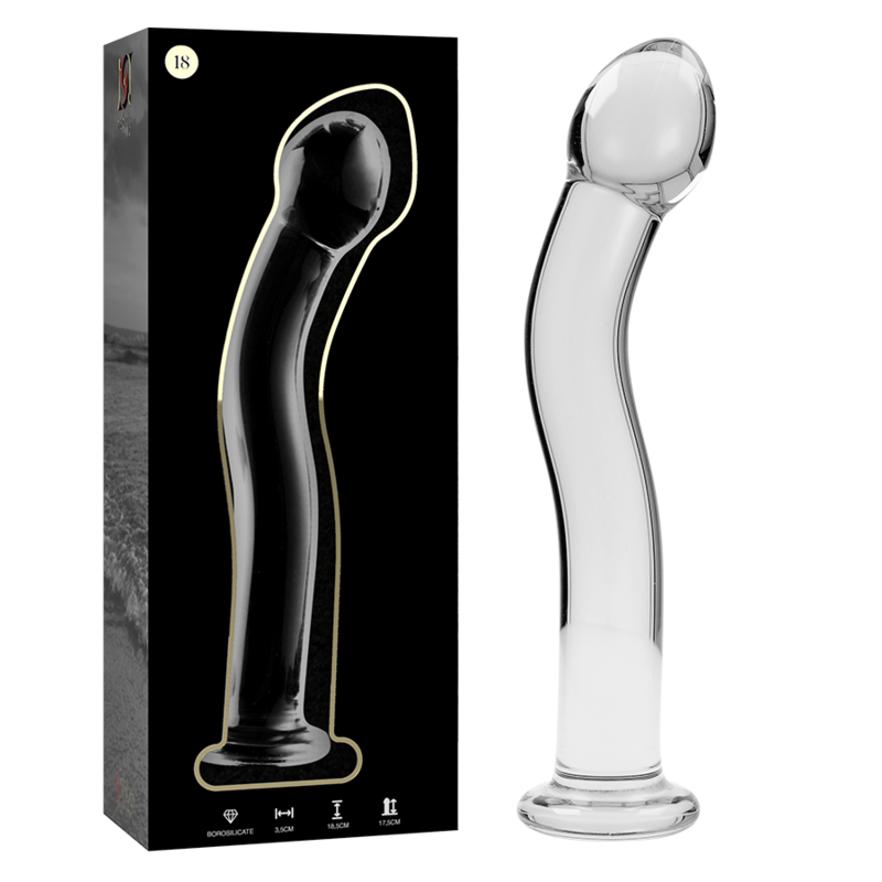 NEBULA SERIES BY IBIZA MODELO 18 DILDO CRISTAL TRANSPARENTE 185 CM O 35 CM
