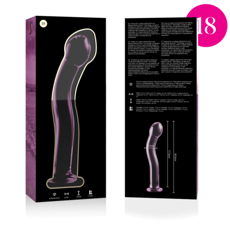NEBULA SERIES BY IBIZA MODELO 18 DILDO CRISTAL ROSA 185 CM O 35 CM