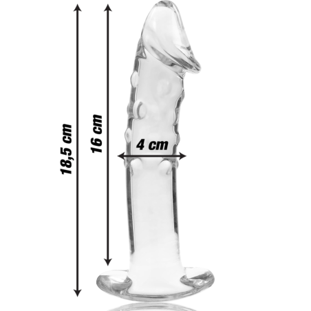 NEBULA SERIES BY IBIZA MODELO 19 DILDO CRISTAL TRANSPARENTE 185 CM O 4 CM