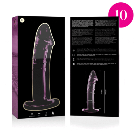 NEBULA SERIES BY IBIZA MODELO 19 DILDO CRISTAL ROSA 185 CM O 4 CM