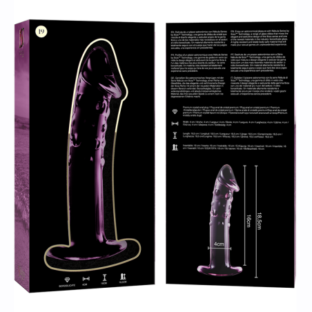 NEBULA SERIES BY IBIZA MODELO 19 DILDO CRISTAL ROSA 185 CM O 4 CM