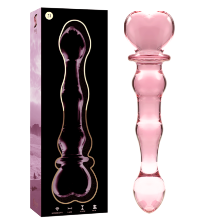 NEBULA SERIES BY IBIZA MODELO 21 DILDO CRISTAL ROSA 205 CM O 35 CM